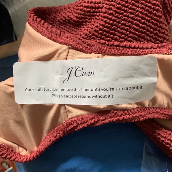 J. Crew Scrunchie Classic Scoopneck One-Piece in Chimney Size 14 Item BH478 New! - Picture 8 of 12